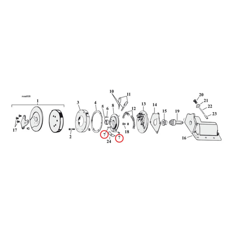 ROLL PIN, TRANSM. RACHET TOP 590140