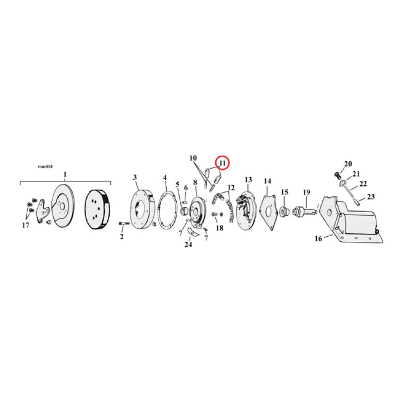 EASTERN SHIFT PAWL,RIGHT(WITHOUT SPRING) 590169