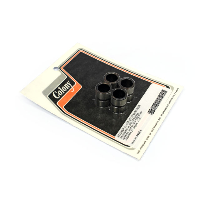 COLONY, ROCKER PLATE STUD BUSHINGS BLACK PARKERIZED. REPRODUCTION HARD 590329