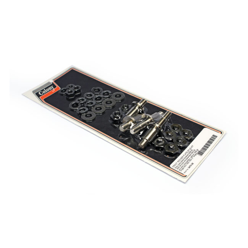 COLONY, FRONT ROCKER PLATE STUD KIT GRAY NICKLE PLATED HARDENED 2639-2 590340