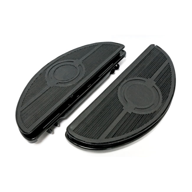 OVAL EARLY STYLE FLOORBOARDS. WITH DAMPERS. BLACK WITH CLASSIC VIBRATI 592628