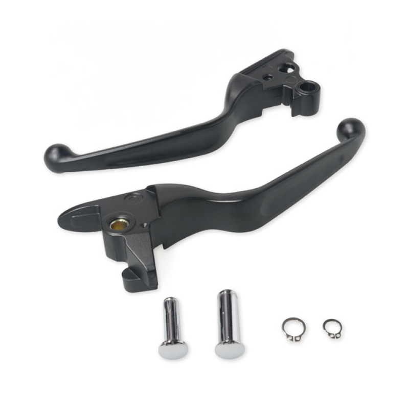 HANDLEBAR LEVER KIT, WIDE BLADE, BLACK STANDARD; BLACK 592652