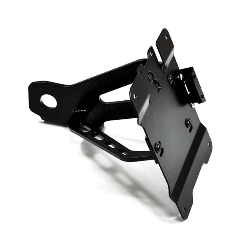 ZIEGER, SIDE MOUNT LICENSE PLATE BRACKET KIT. BLACK BLACK POWDER COATE 593526