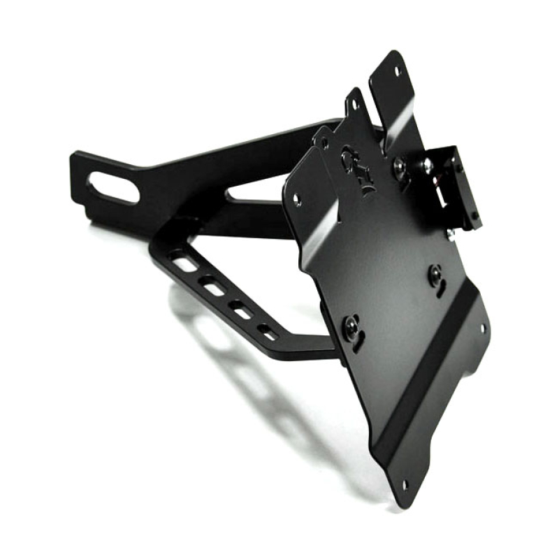 ZIEGER, SIDE MOUNT LICENSE PLATE BRACKET KIT. BLACK BLACK POWDER COATE 593529