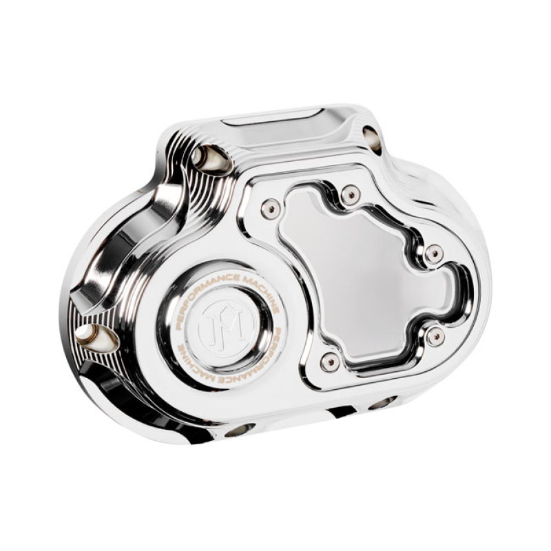 PM, TRANSMISSION END COVER VISION, CABLE CLUTCH. CHROME FOR MODELS WIT 599348