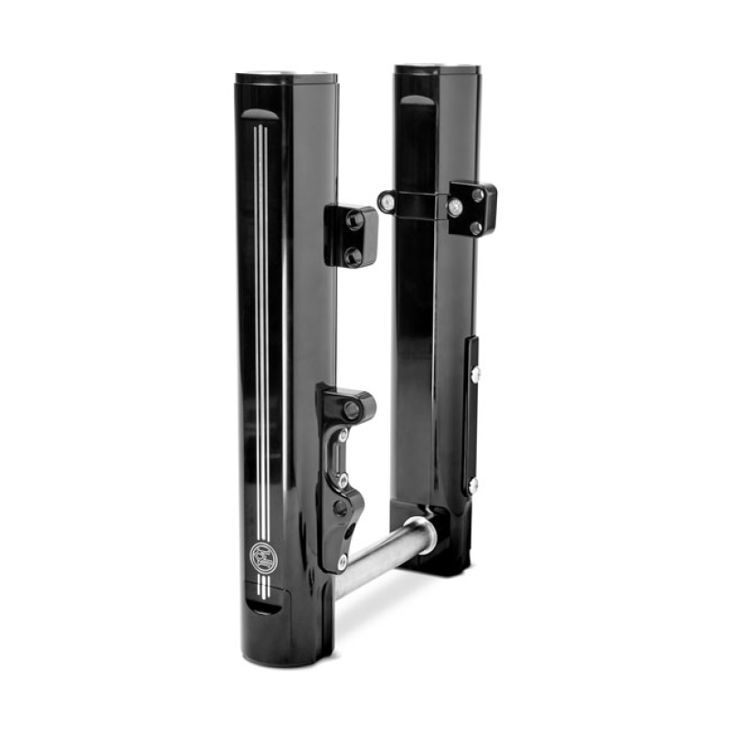 PM, LOWER LEG ASSEMBLY, SINGLE DISC. CONTRAST CUT BLACK ANODIZED CONTR 599359