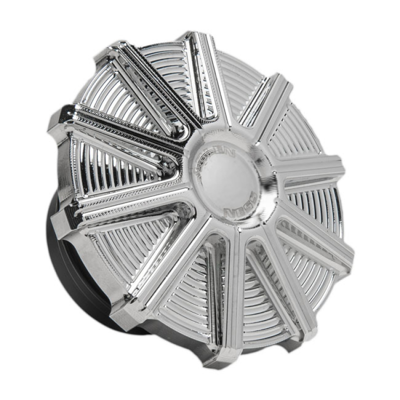 ARLEN NESS, GAS CAP 10-GAUGE. CHROME CNC MACHINED FROM BILLET ALUMINUM 599438