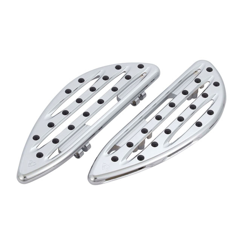 ARLEN NESS, M8 SOFTAIL DEEP CUT RIDER FLOORBOARDS. CHROME CNC MACHINED 599459