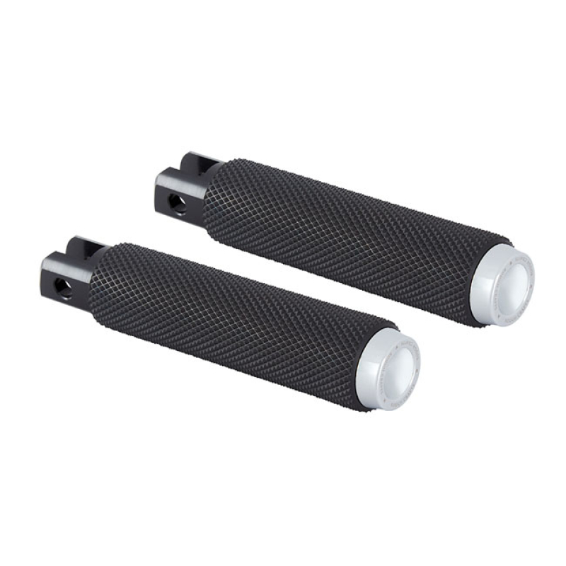 ROUGH CRAFTS, PASSENGER FOOT PEGS. CHROME RUBBER DESIGN FEATURES CLEAN 599471