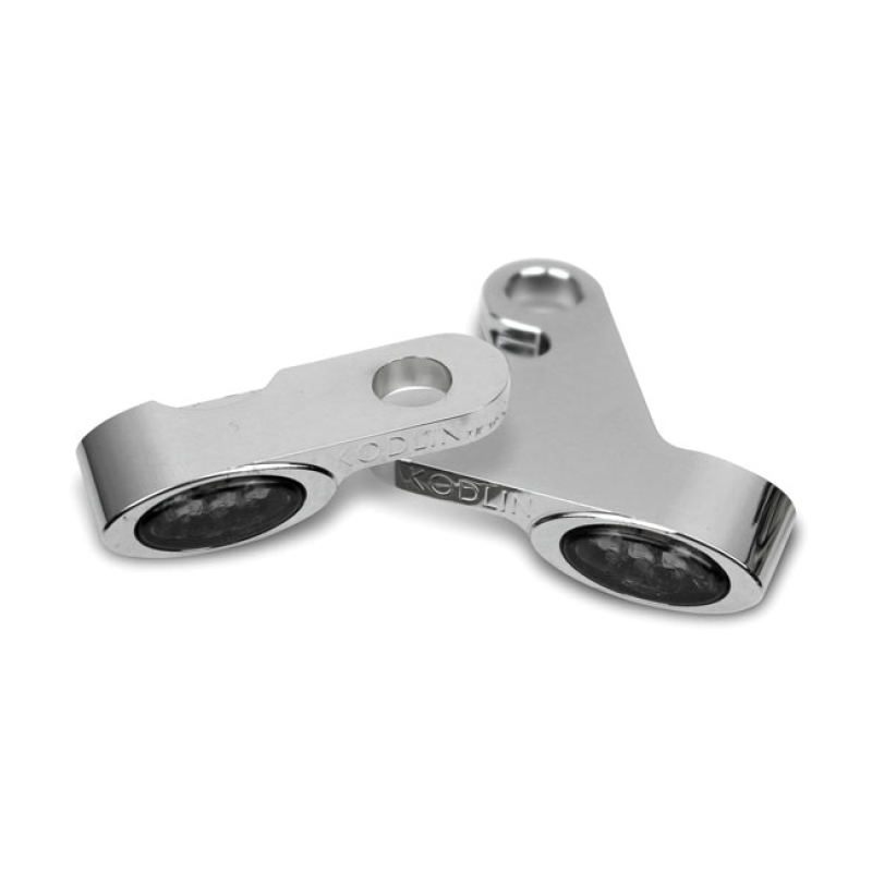 KODLIN, LED TURN SIGNALS ELYPSE FRONT, CHROME CNC MACHINED FROM BILLET 599558