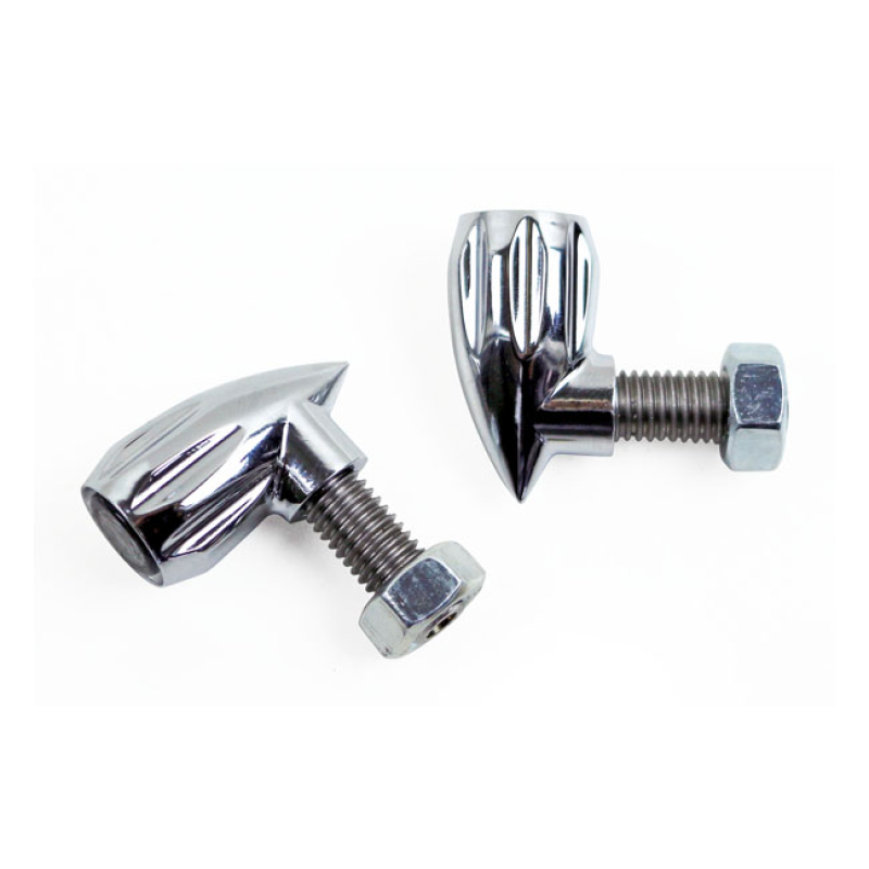 KODLIN, BULLET GROOVED 3-1 TAILLIGHT/TURN SIGNAL COMBO. CHR. CHROME PL 599564