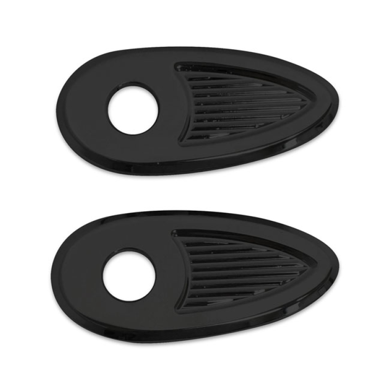 KODLIN, FENDER STRUT TURN SIGNAL HOLE COVERS. BLACK 599569