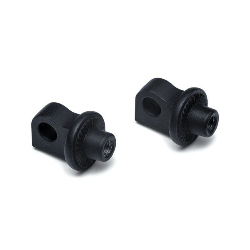 KURYAKYN, SPLINED MALE MOUNT PEG ADAPTERS. ADJ. STOP. BLACK SATIN BLAC 599612