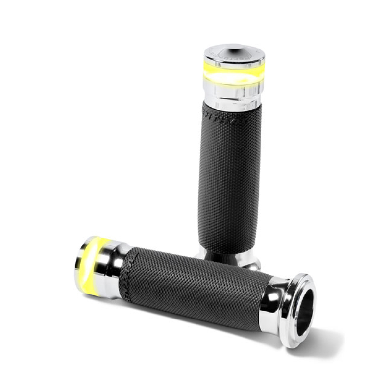 PM, CONTOUR VISION LED TURN SIGNAL GRIPS. CHROME CHROME PLATED. MANUFA 599783