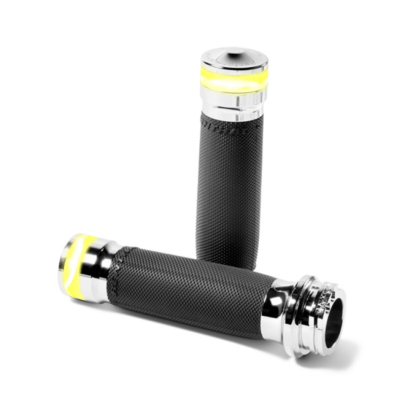 PM, CONTOUR VISION LED TURN SIGNAL GRIPS. CHROME CHROME PLATED. MANUFA 599785
