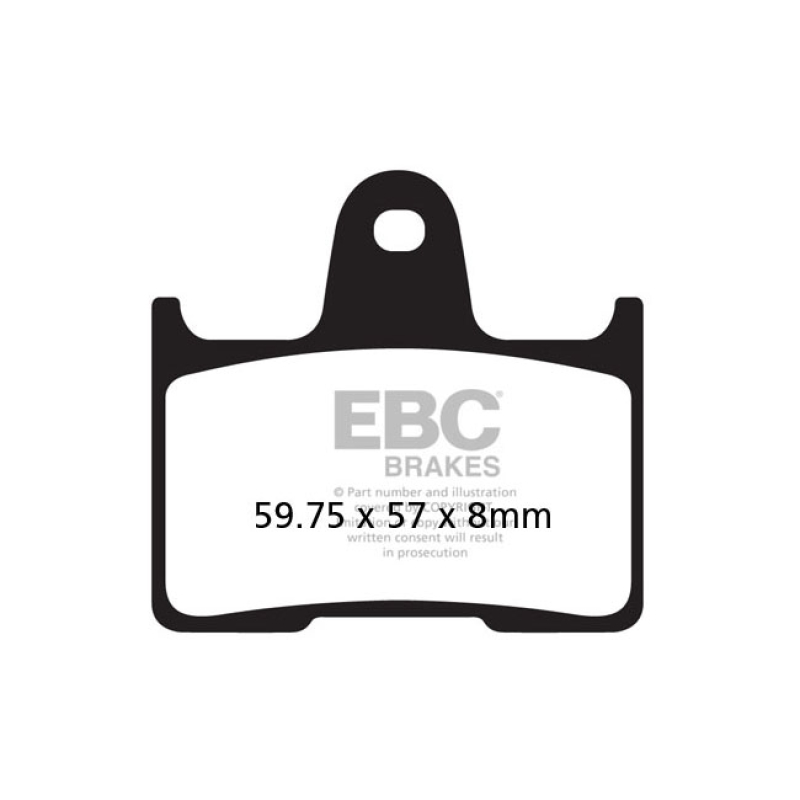 EBC, BRAKE PAD SET. ORGANIC 8110698