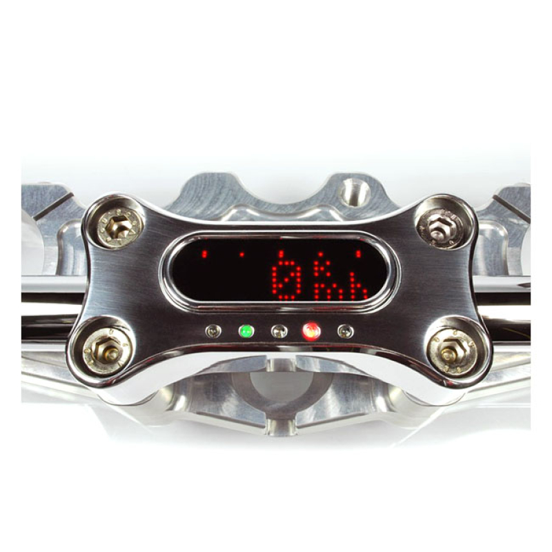 MOTOGADGET, MSM HANDLEBAR TOP CLAMP. 22MM. POLISHED POLISHED ALUMINUM. 830103