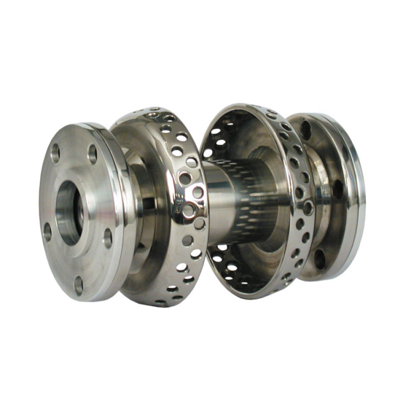 DUAL FLANGE HUB, STAINLESS. 80 SPOKE 900121