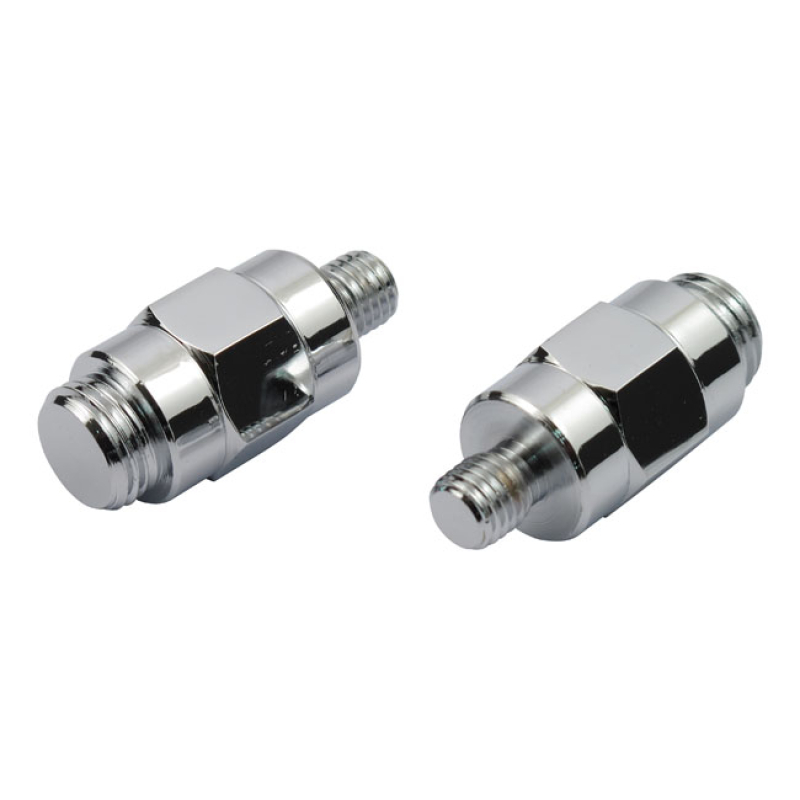 FX, DYNA FRONT TURN SIGNAL RELOCATION KIT. CHROME STEEL RELOCATION STU 900434