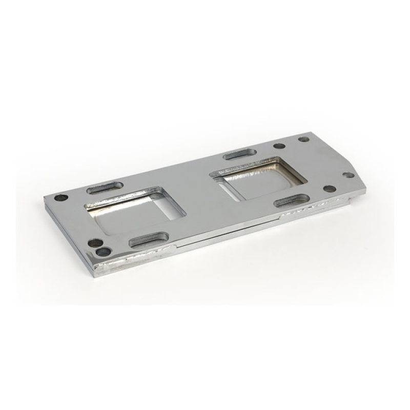 TRANSM. MOUNT PLATE, STD. CHROMED STEEL 900515