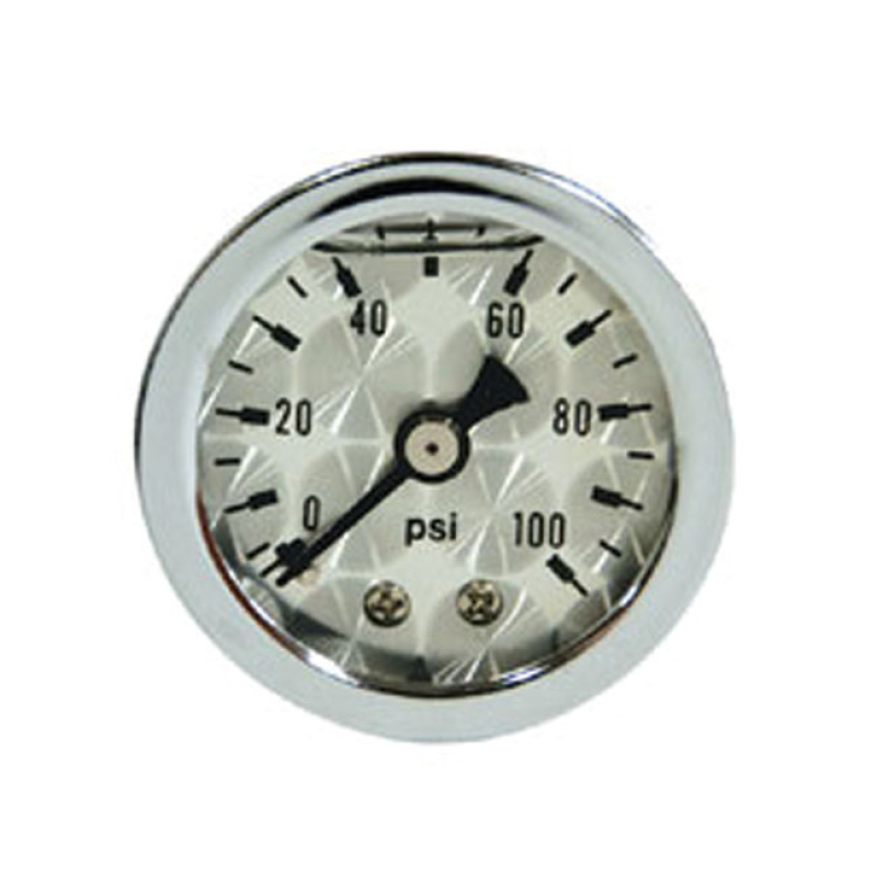 OIL PRESSURE GAUGE ENGINE-TURNED 100PSI 900552