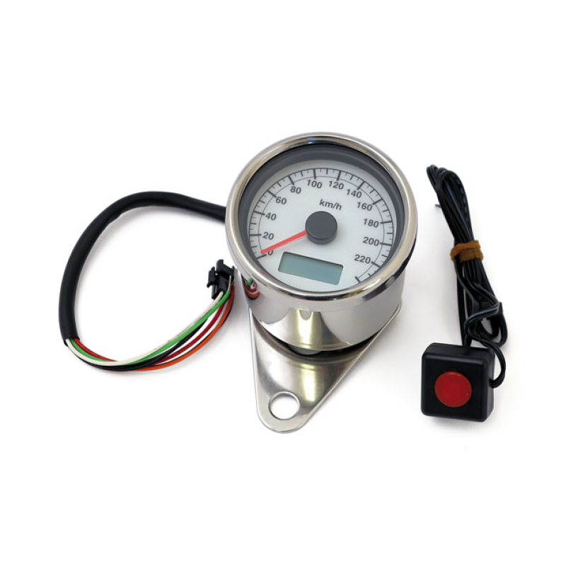 STOKER, ELECTRONIC SPEEDOMETER. 60MM. WHITE FACE 901164