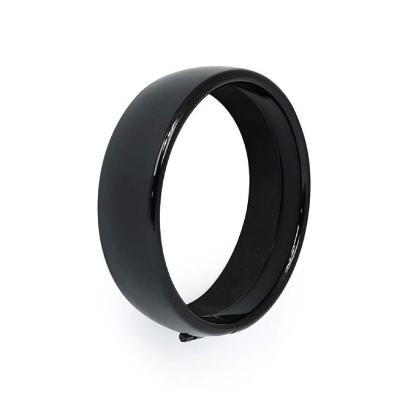 RECESSED TRIM RING. 5-3/4" HEADLAMP. GLOSS BLACK OPTICALLY ELONGATES T 901373