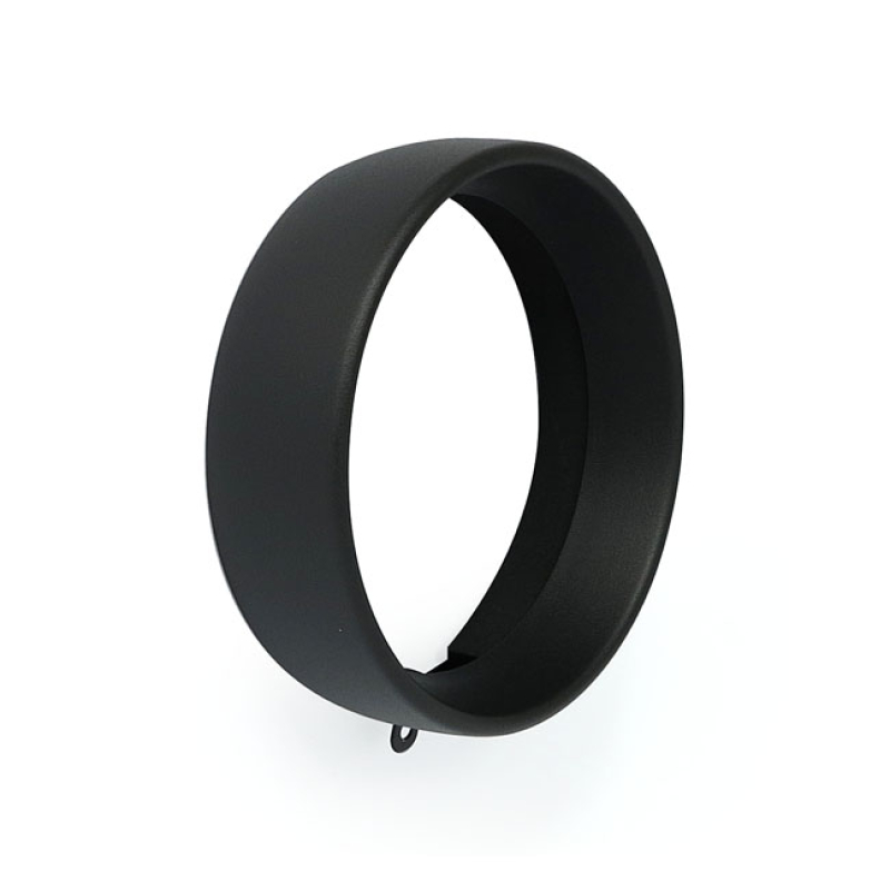 RECESSED TRIM RING. 5-3/4" HEADLAMP. BLACK WRINKLE 901381