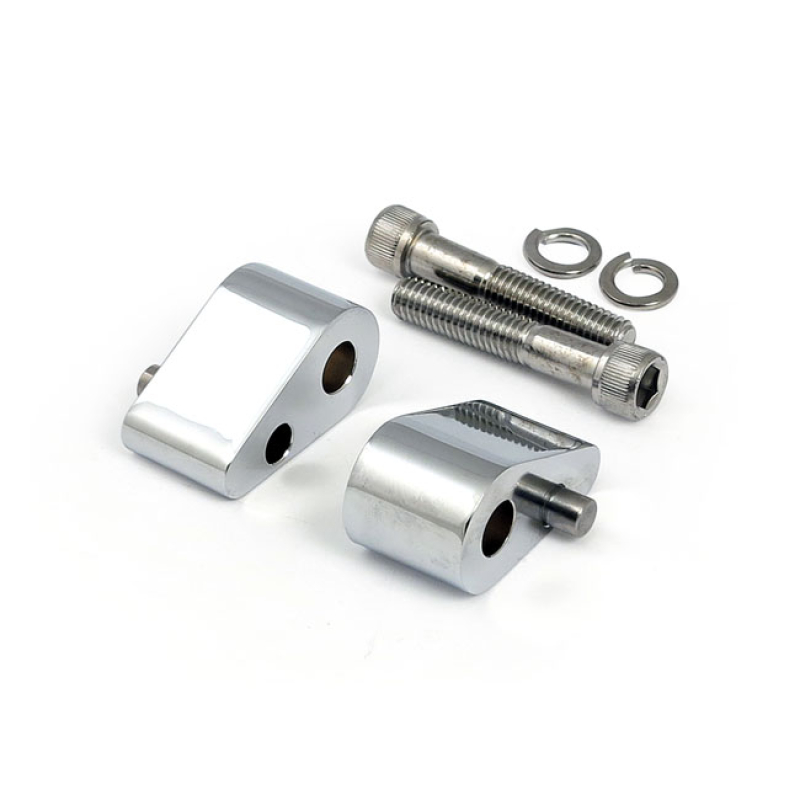 PASSENGER FLOORBOARD EXTENDERS, 1" OFFSET CHROME. USED TO OFFSET THE P 901524