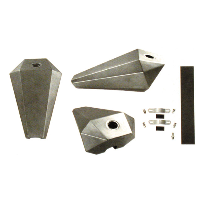 PAUGHCO, COFFIN GAS TANK 2.5 GALLON, LOW TUNNEL 902194