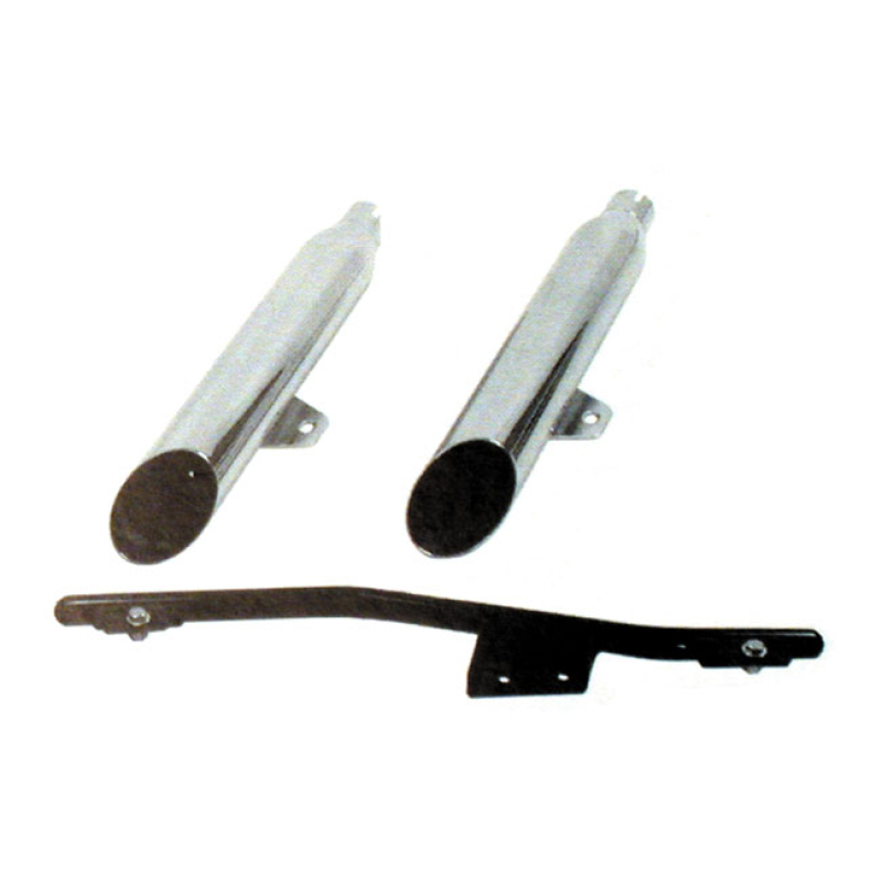 PAUGHCO REPL. MUFFLER KIT. SLASH CUT 902239