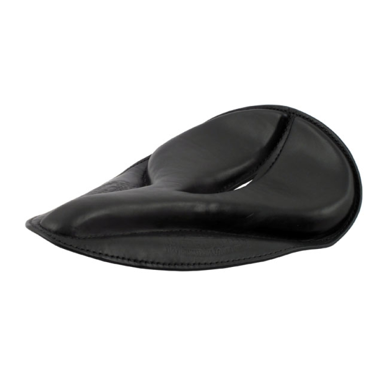 SOLO SEAT, PEASHOOTER / RACE STYLE. BLACK BLACK LEATHER. EXACT REPLICA 903080