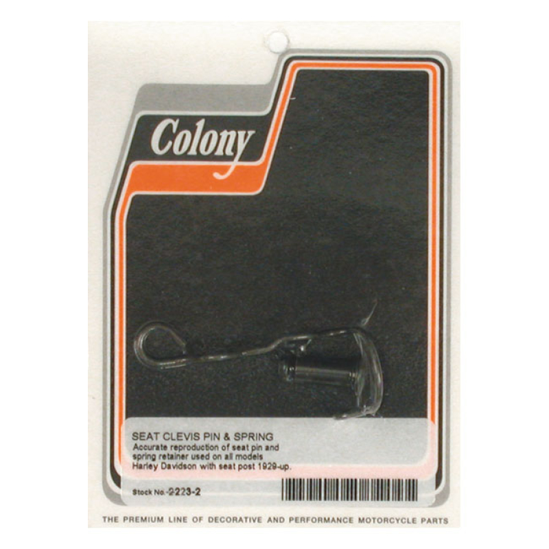 COLONY SEAT CLEVIS PIN AND SPRING 903345