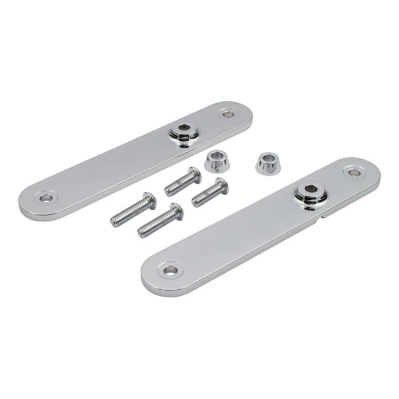 TOURING FRONT TURN SIGNAL RELOCATION KIT. CHROME USED TO RELOCATE THE 903523