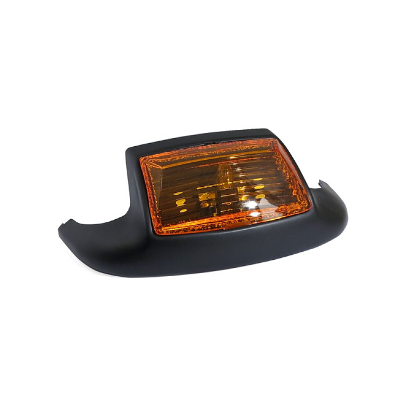 FRONT FENDER TIP W\LIGHT. AMBER LENS BLACK, BULB 904032
