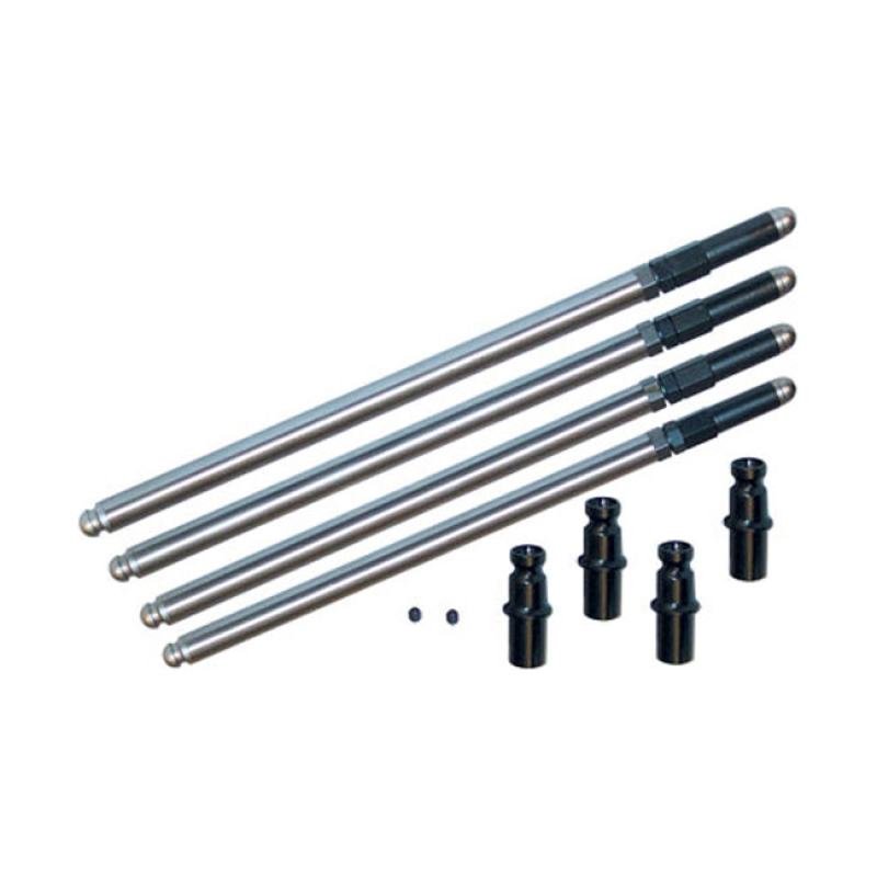 S&S, ADJ. CHROMOLY PUSHRODS WITH SOLID LIFTER CONVERTERS 904895