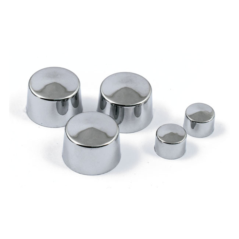 SMOOTHTOPPS, PUSH-ON BOLT COVER SET. CHROME 905114