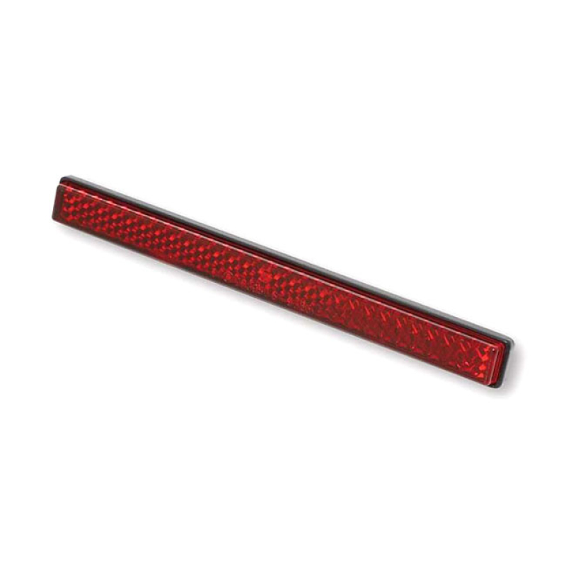 UNIVERSAL B-SEEN REFLECTOR. RECTANGULAR. 123X13MM. RED ''- SELF ADHESI 905212