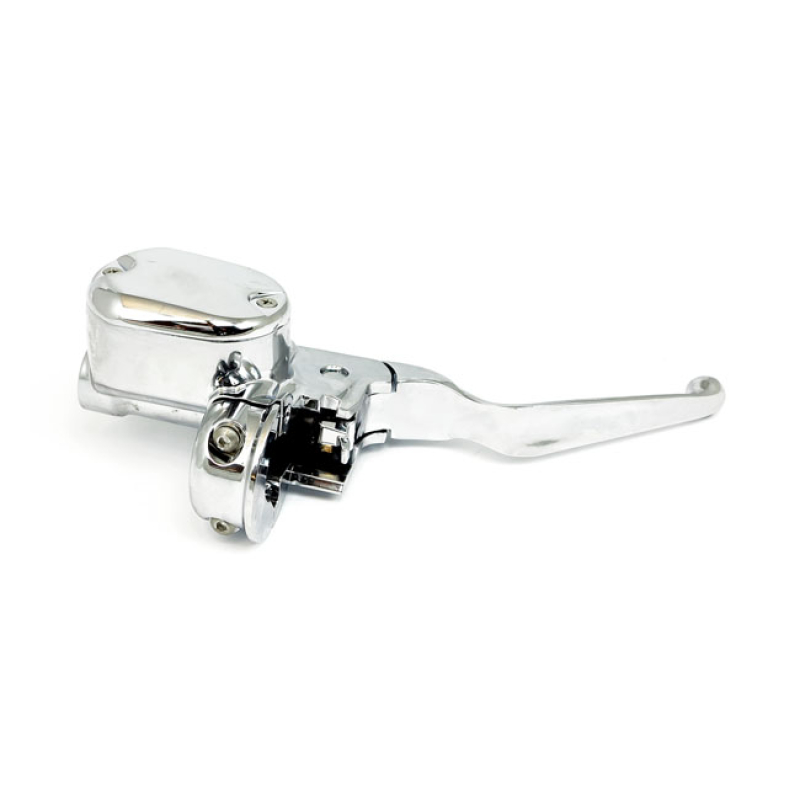 HANDLEBAR MASTER CYLINDER, 1/2" CHROME. FOR SINGLE DISC MODELS. 905434
