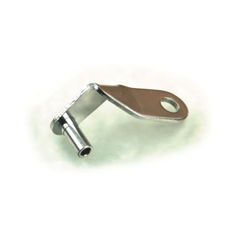 BENDIX THROTTLE CABLE SUPPORT BRACKET. CHROME FOR BENDIX CARBURETORS. 905635