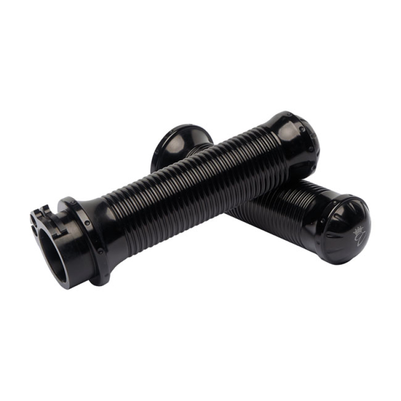 VITY'S DESIGN, MISANO HANDLEBAR GRIP SET. BLACK GLOSS BLACK ANODIZED A 906239
