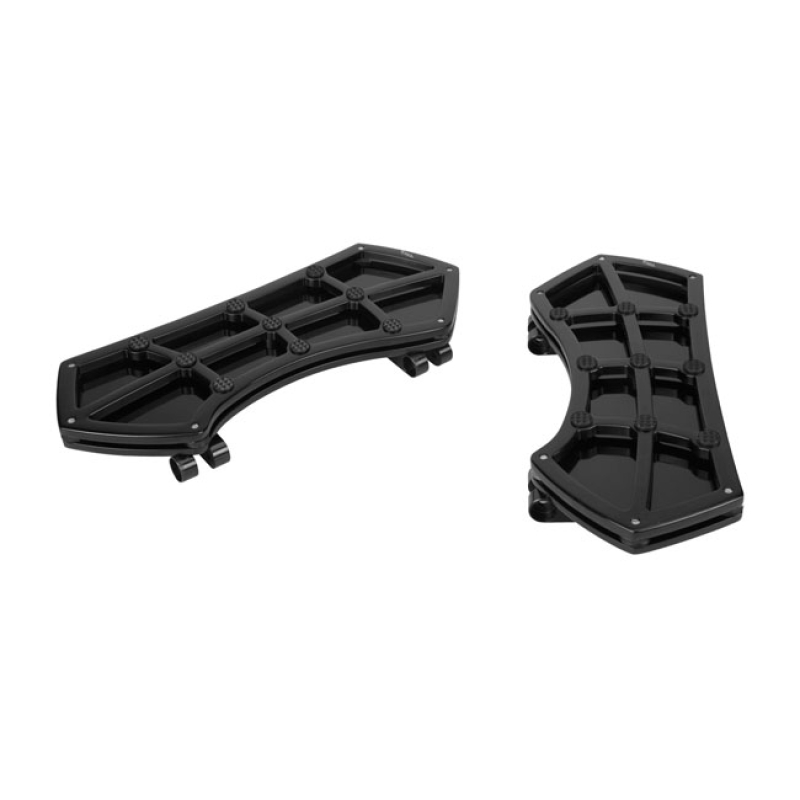 VITY'S DESIGN, DIAMOND RIDER FLOORBOARDS. BLACK GLOSS BLACK ANODIZED. 906249