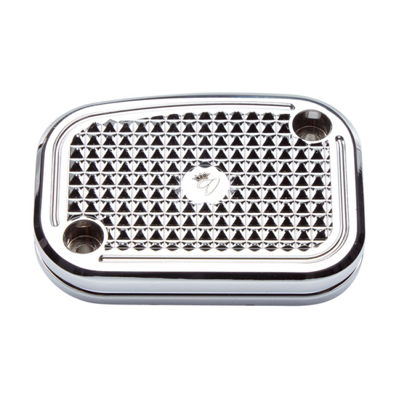 VITY'S DESIGN, DIAMOND HANDLEBAR MASTER CYLINDER COVER. CHR. BRAKE SID 906297