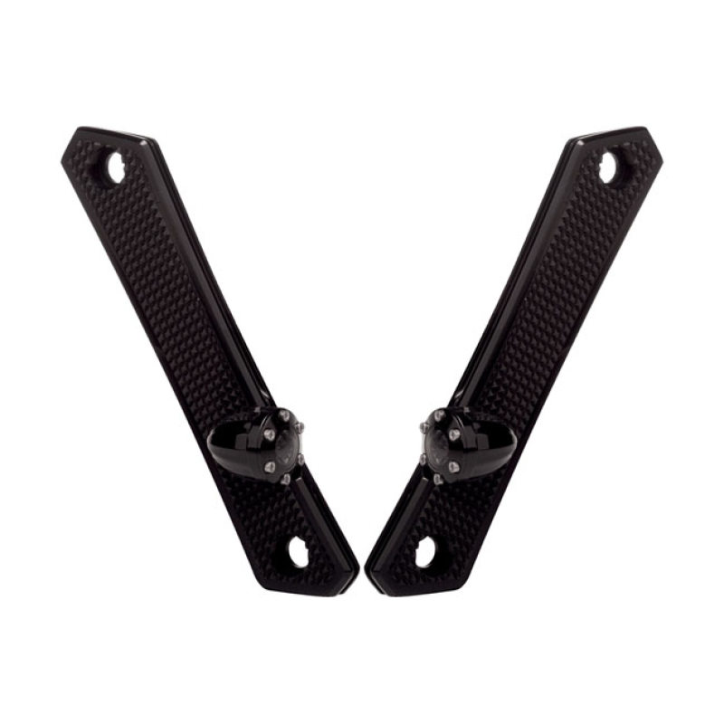 VITY'S DESIGN, DIAMOND FRONT TURN SIGNALS, BLACK. ECE APPR. GLOSS BLAC 906308