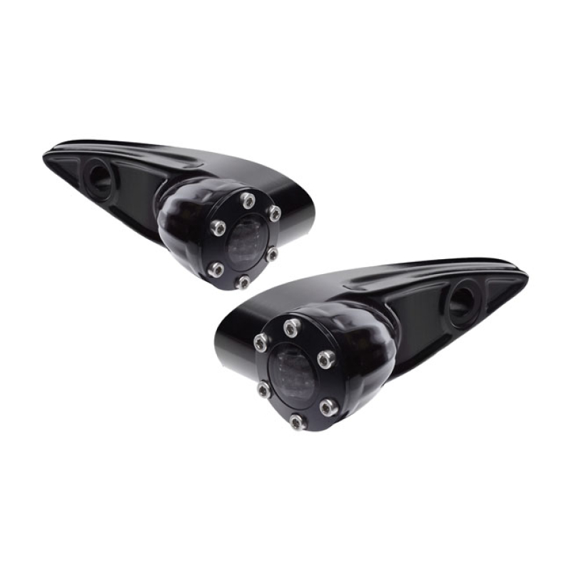 VITY'S DESIGN, DIAMOND FRONT TURN SIGNALS, BLACK. ECE APPR. GLOSS BLAC 906312