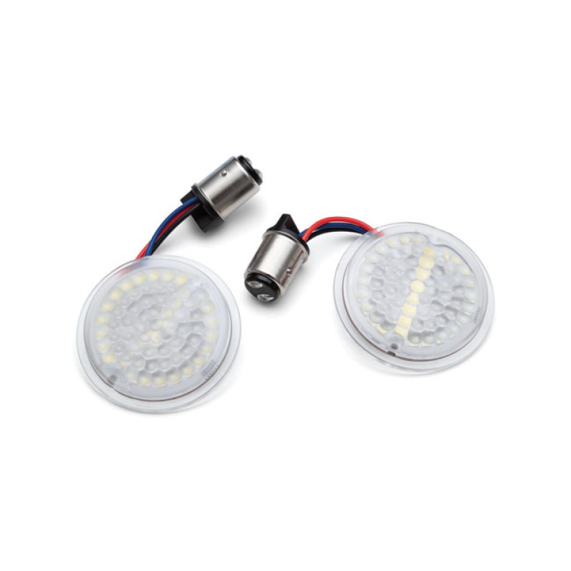 KURYAKYN, LUMINEZ LED FRONT TURN SIGNAL INSERTS, 1157 906413