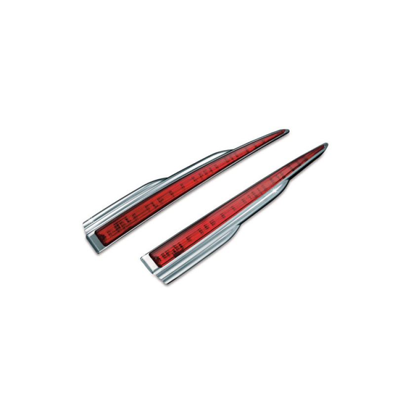 KURYAKYN, TRIKE REAR LIGHT BARS. CHROME SCULPTED CHROME HOUSINGS WITH 906421