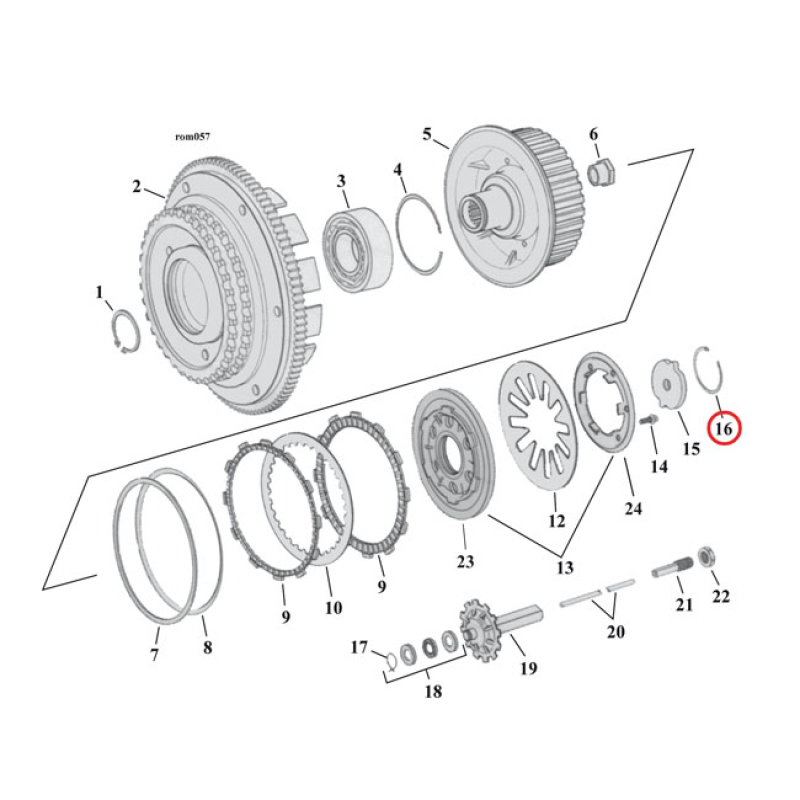 RETAINING RING, CLUTCH ADJ. PLATE 906971