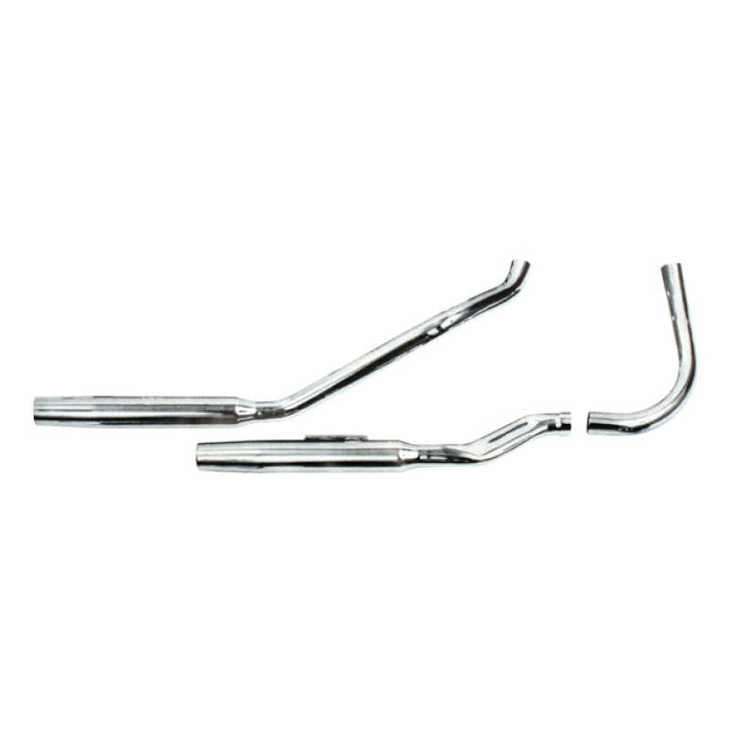 PAUGHCO, TAPERED EXHAUST (38"). CHROME S-PIPE, RIGID FRAMES ONLY. WITH 908786