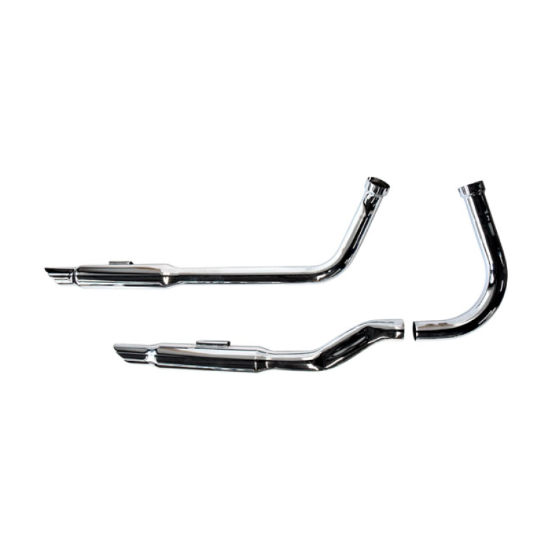 PAUGHCO, SHOTGUN SHORTY EXHAUST (38"). CHROME S-PIPE, SWINGFRAME, KICK 908879